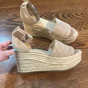 Marc Fisher Platform Espadrille Wedge Sandals